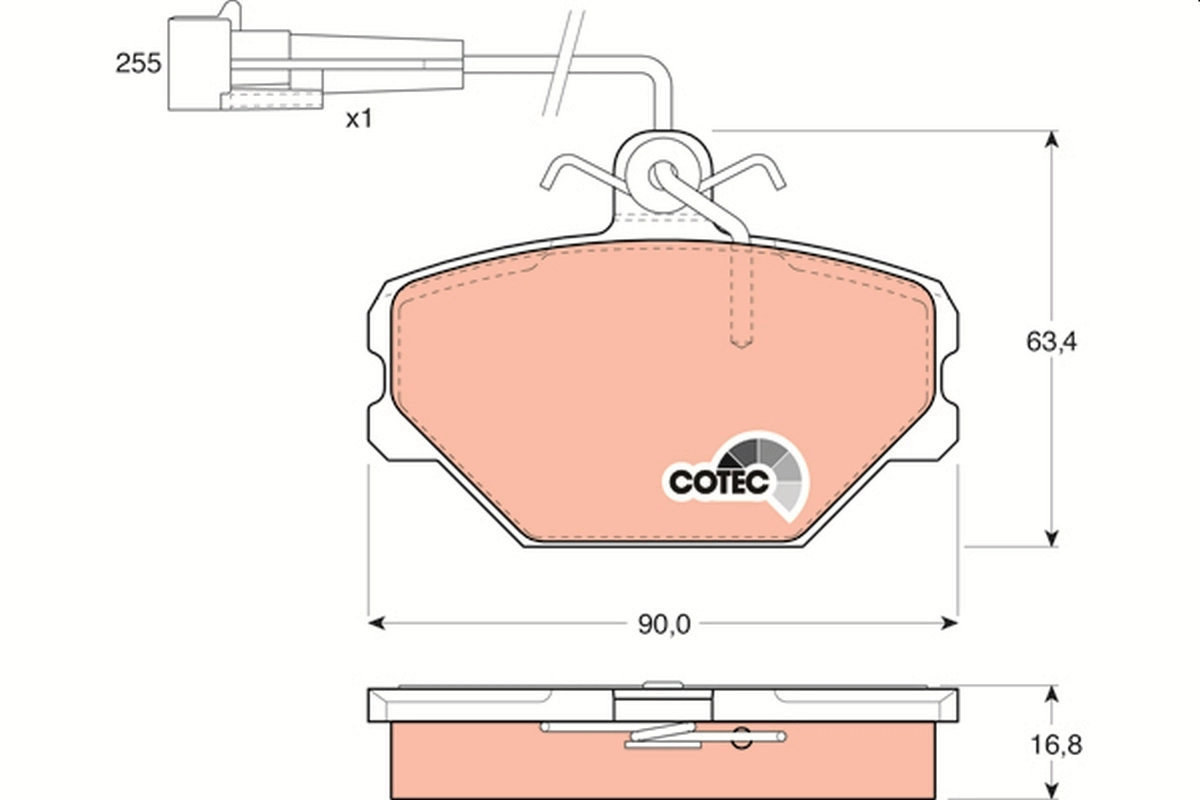Set placute frana