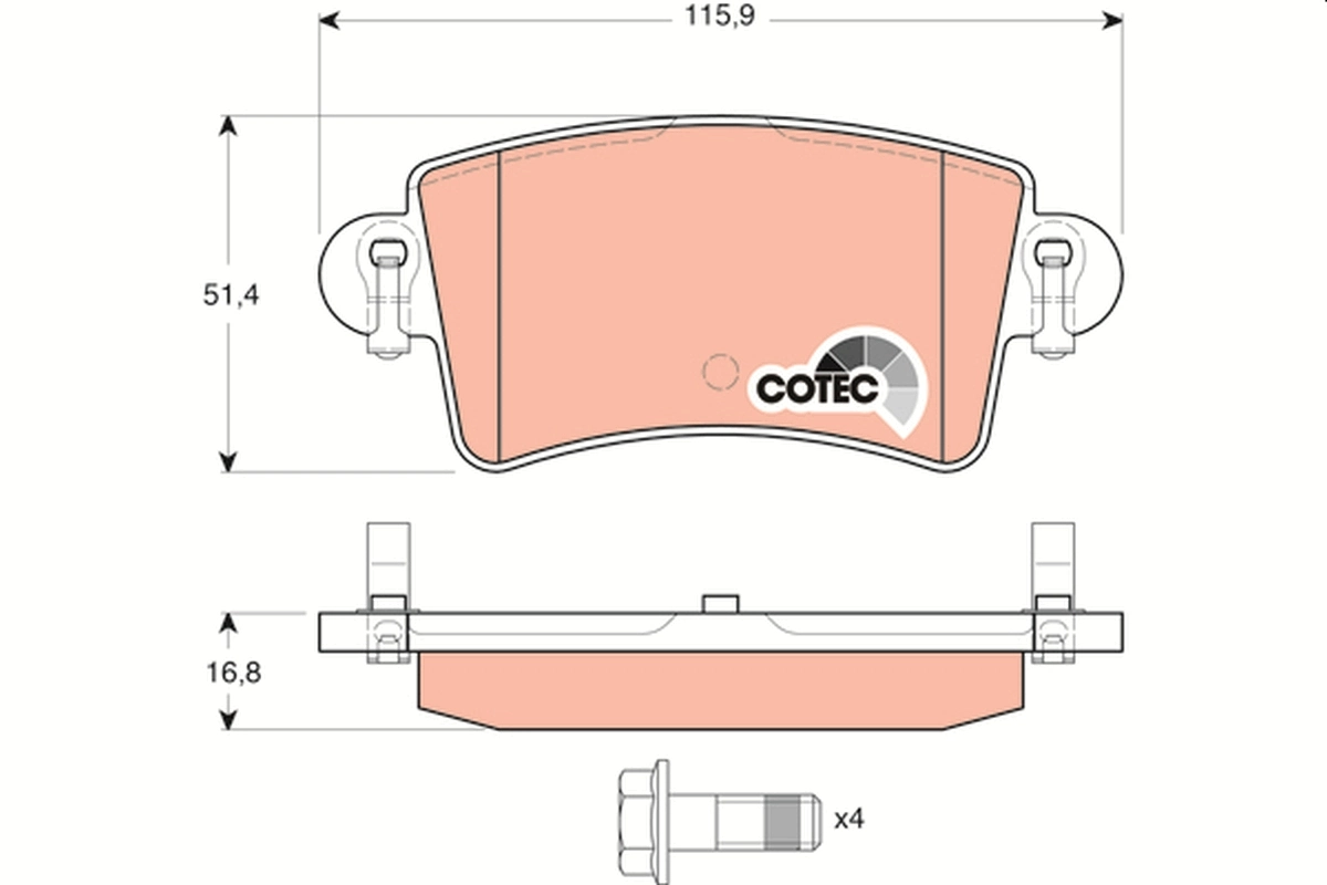 Set placute frana