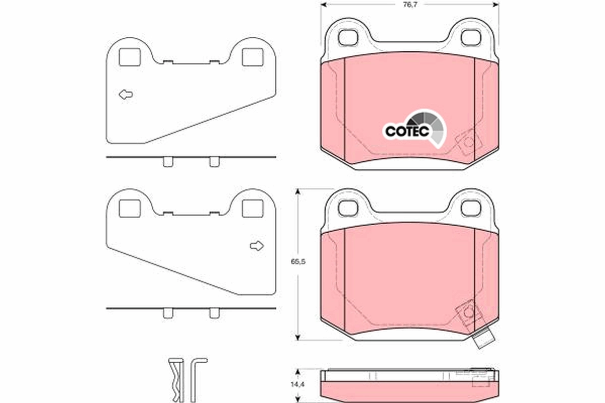 Set placute frana