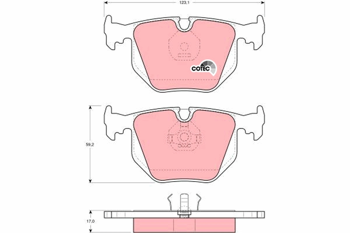 Set placute frana