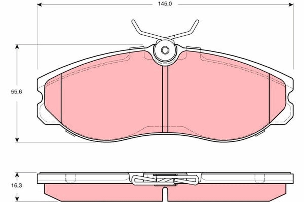 Set placute frana