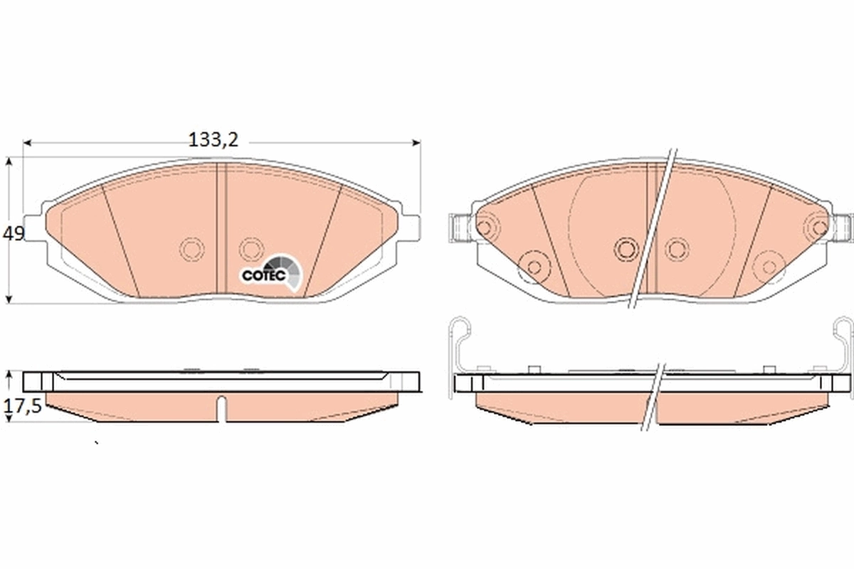 Set placute frana