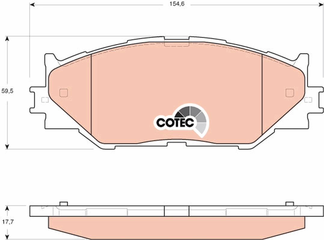 Set placute frana