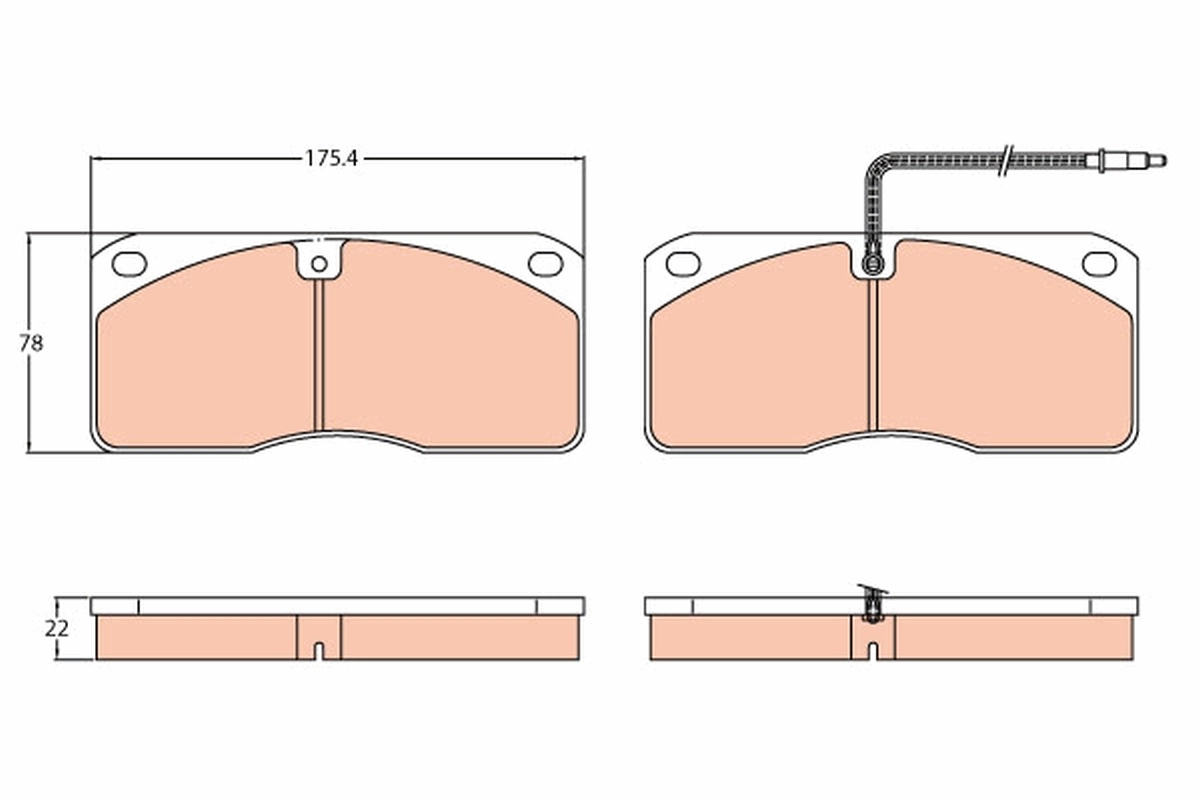 Set placute frana