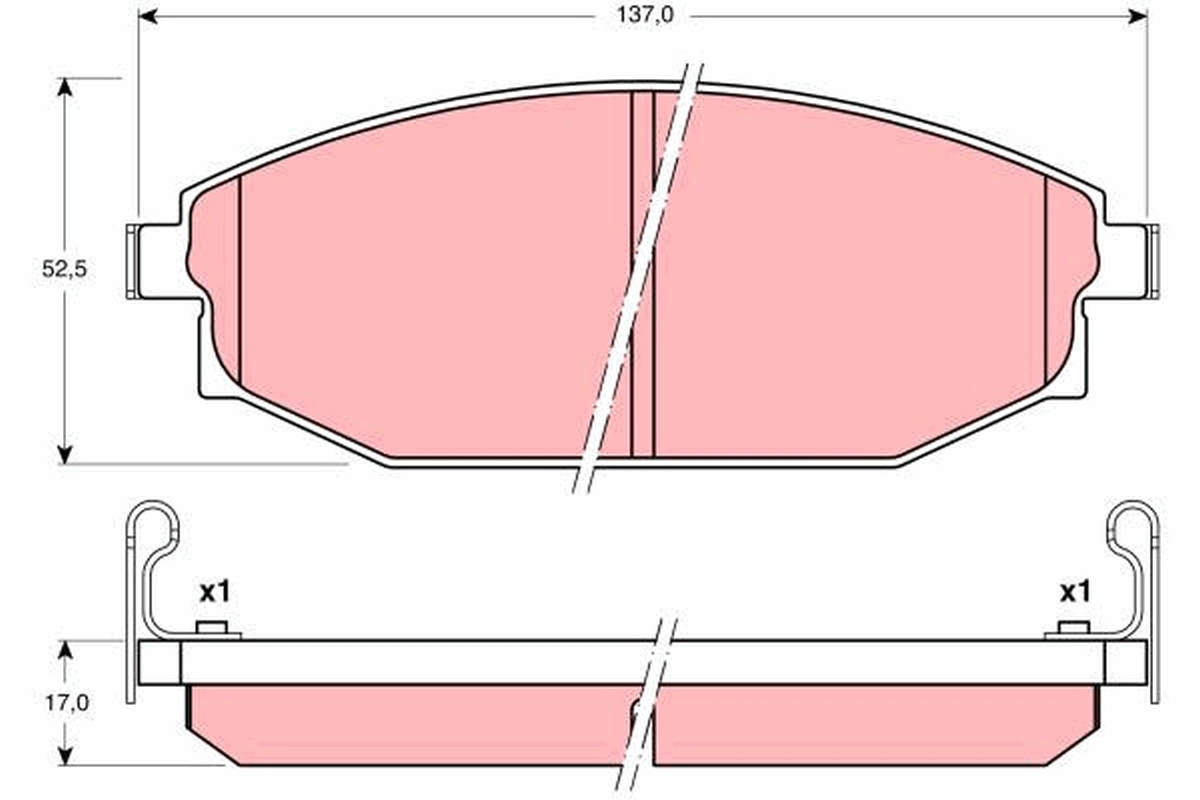 Set placute frana