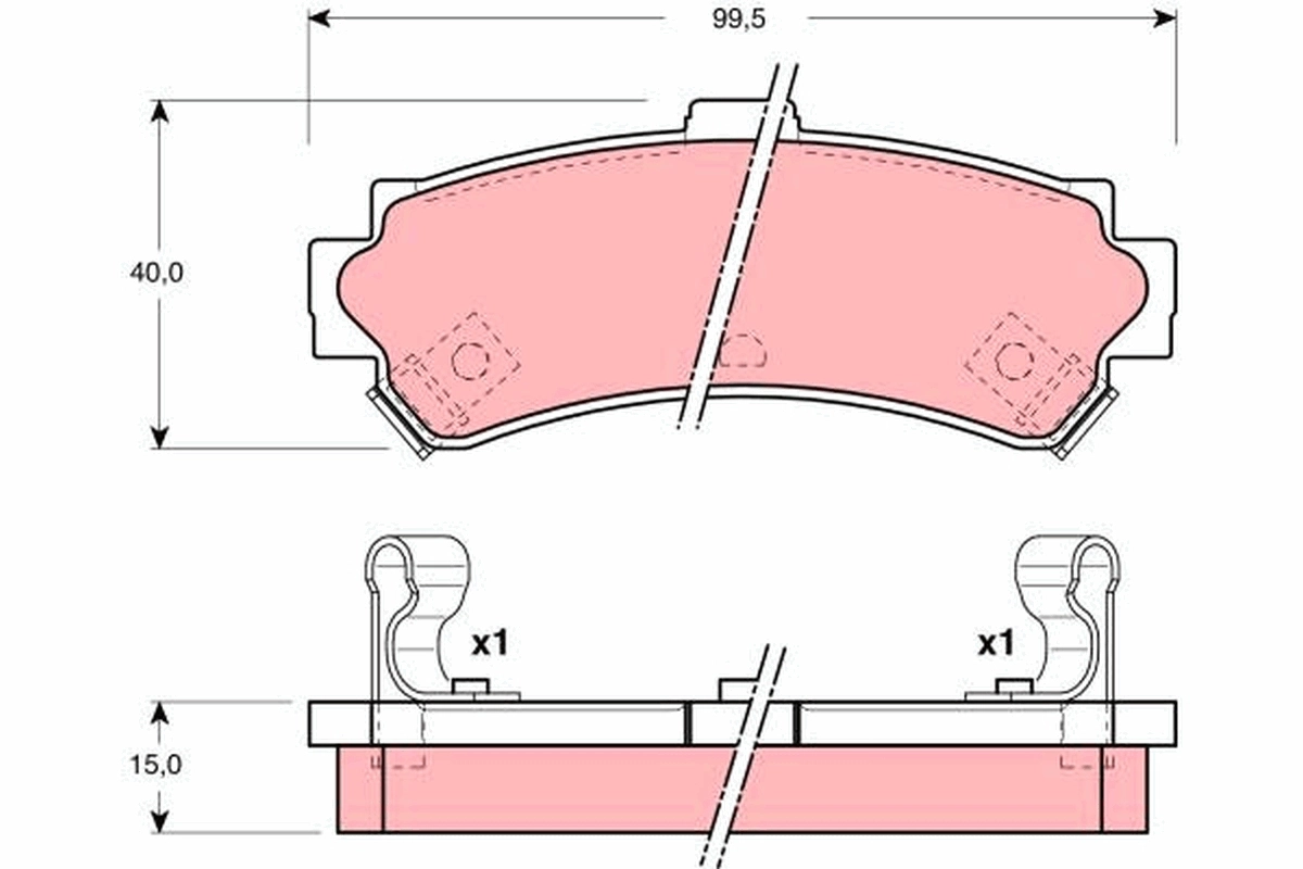 Set placute frana