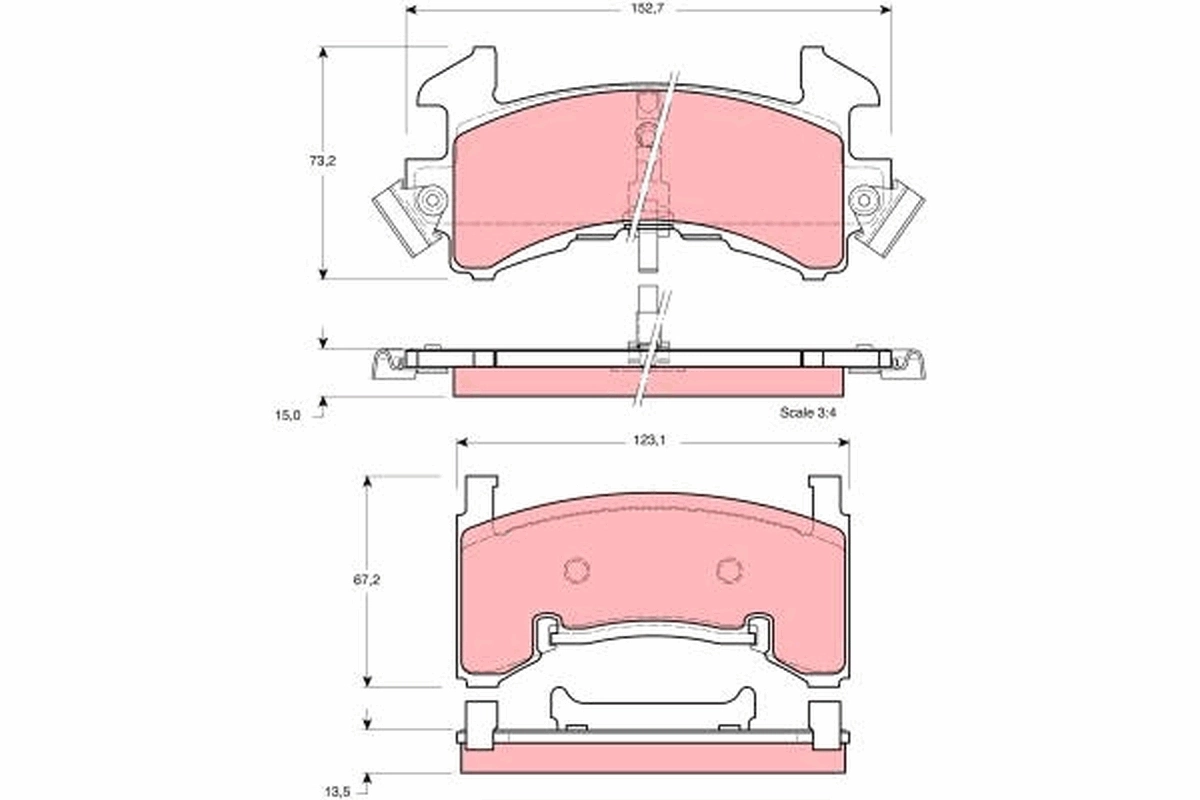 Set placute frana