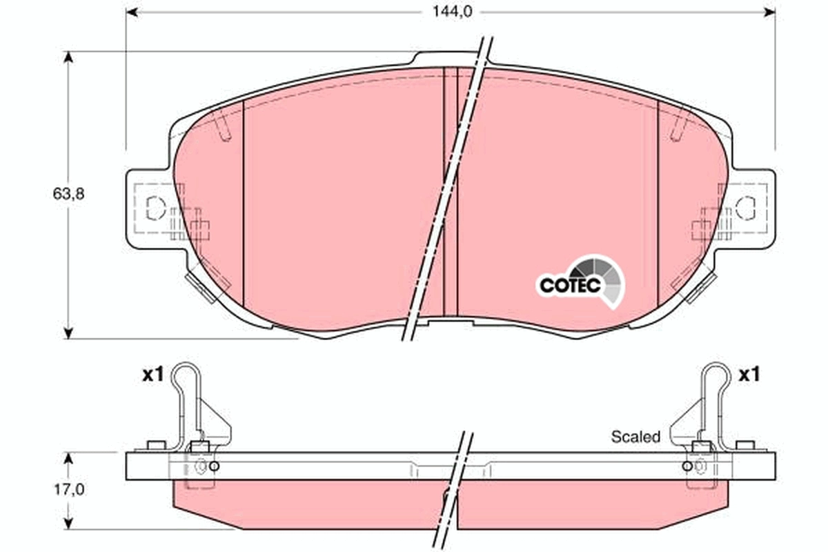 Set placute frana