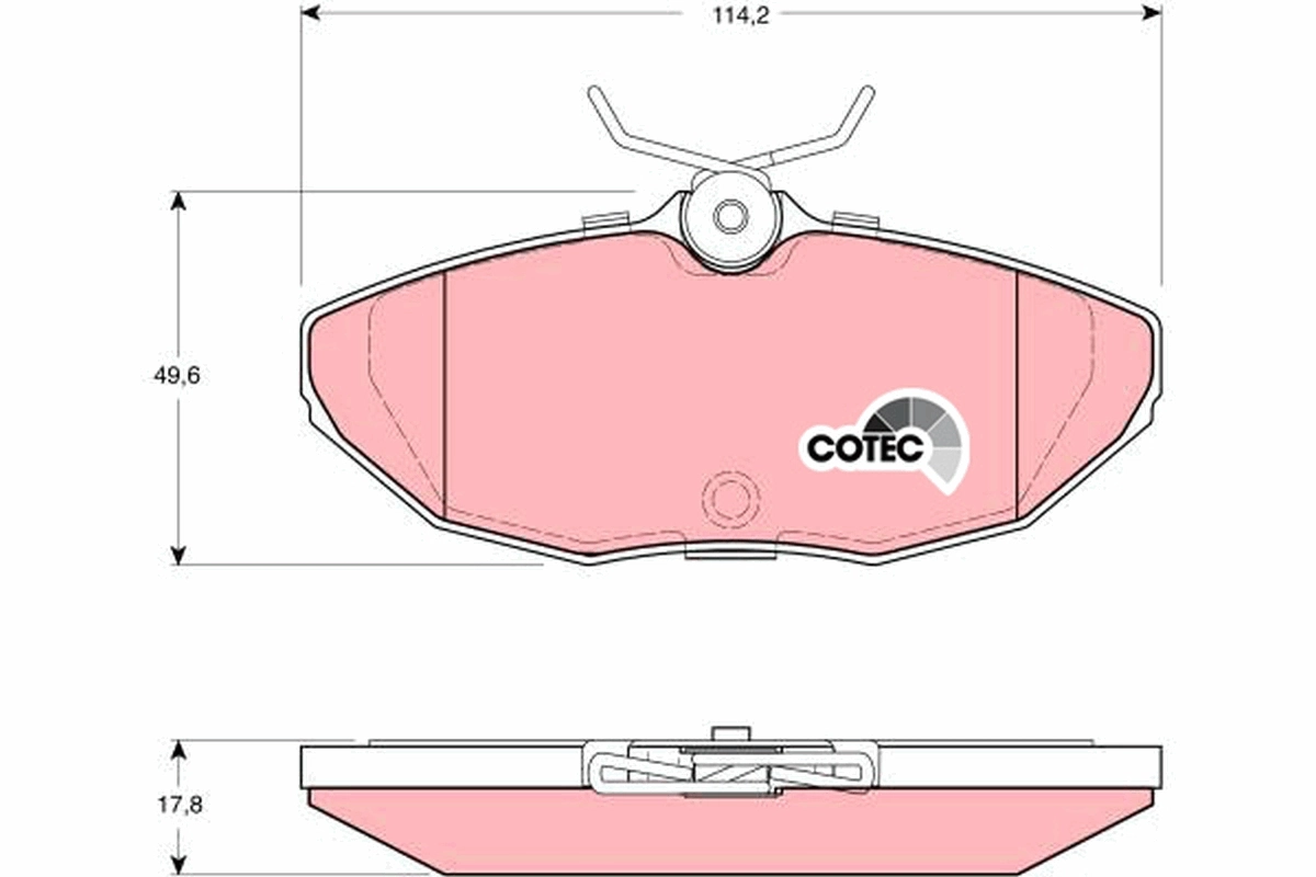 Set placute frana