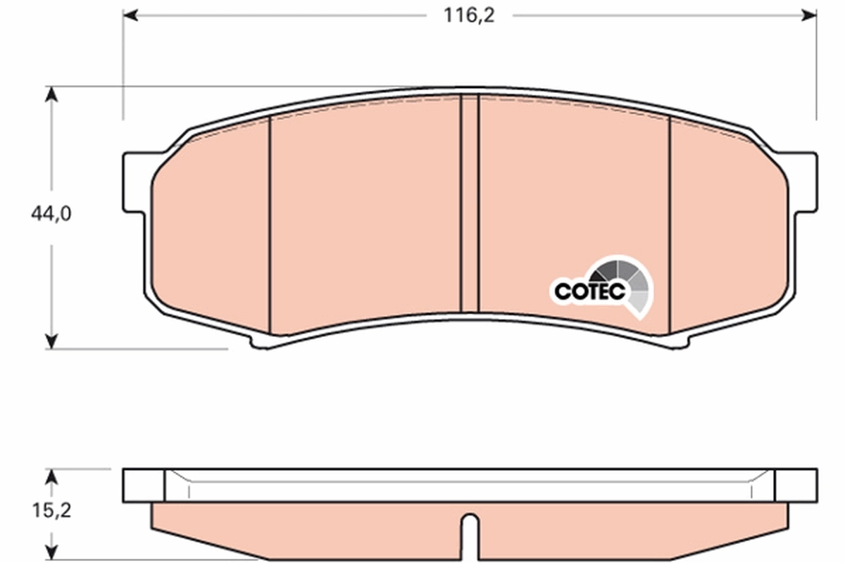 Set placute frana