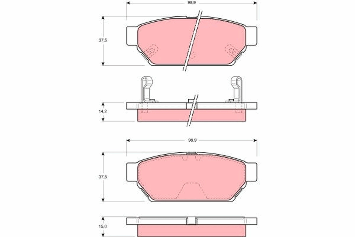 Set placute frana