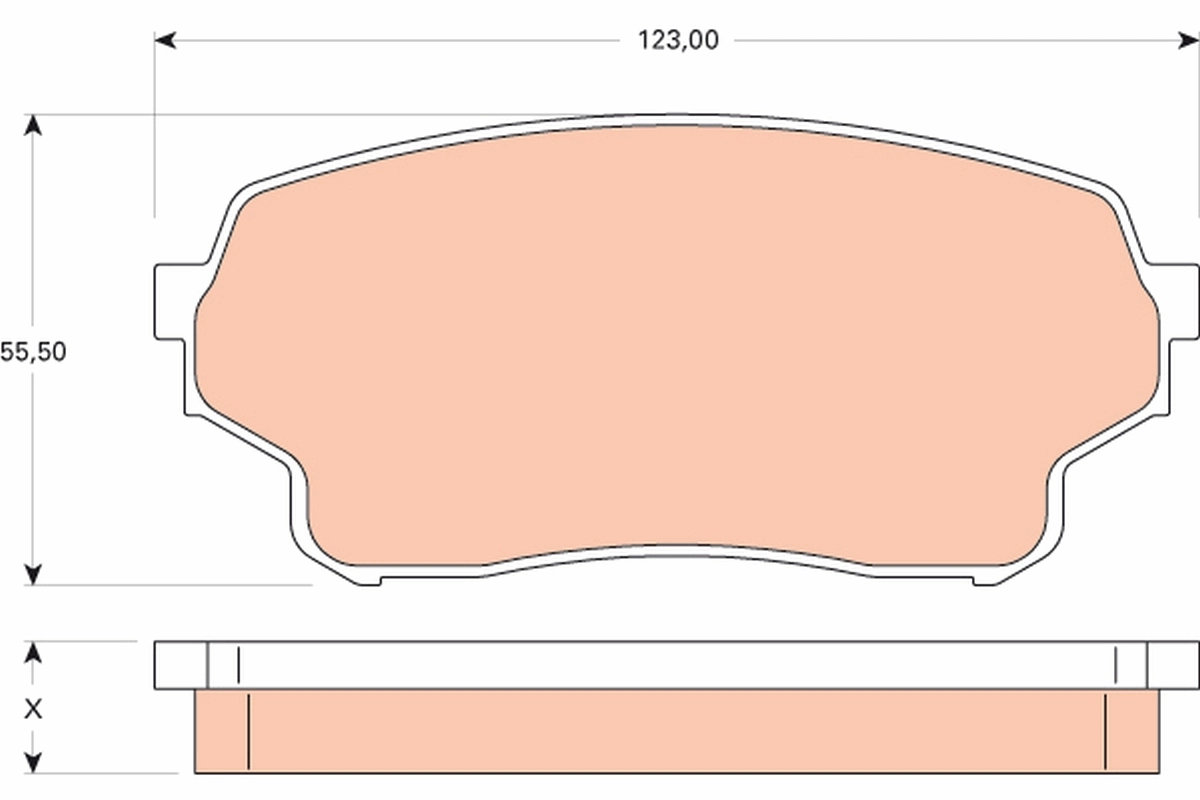 Set placute frana