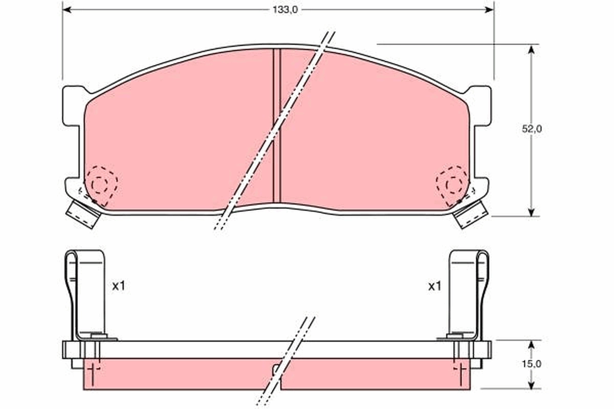 Set placute frana