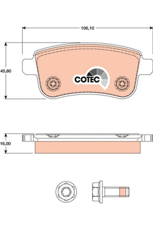 Set placute frana