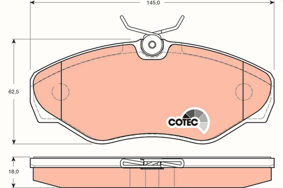 Set placute frana
