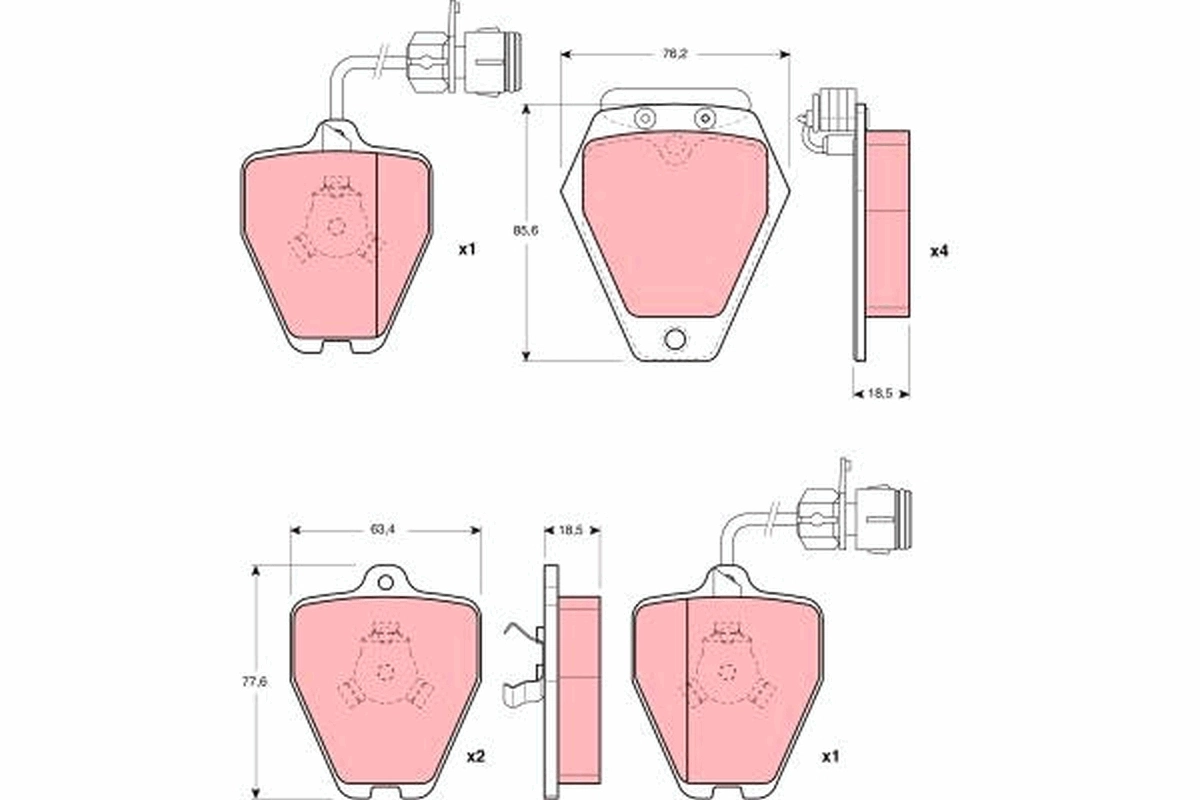 Set placute frana