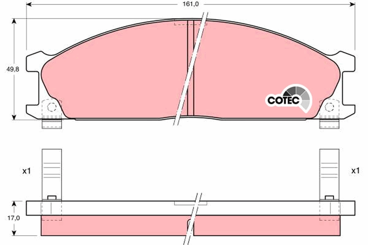 Set placute frana