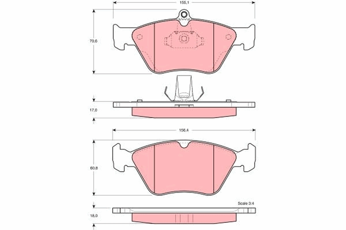 Set placute frana