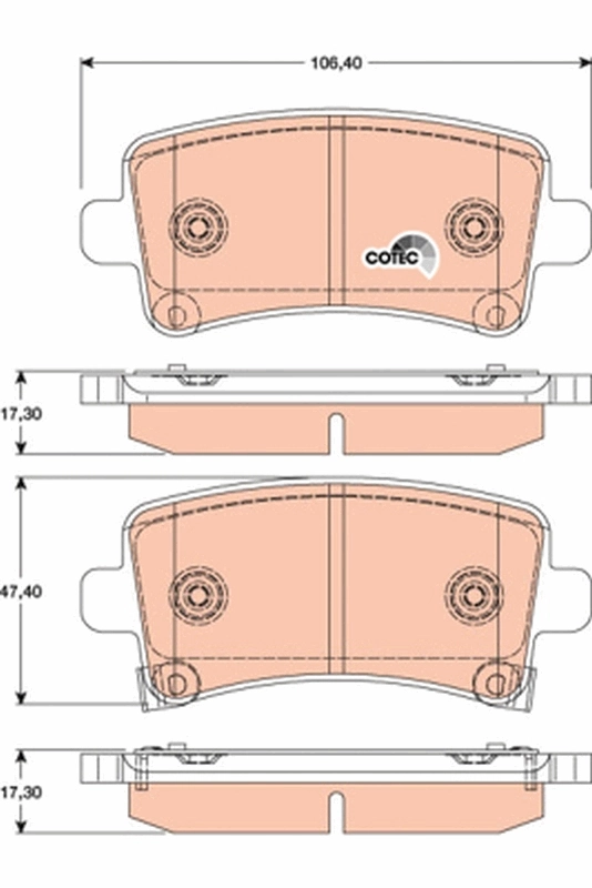 Set placute frana