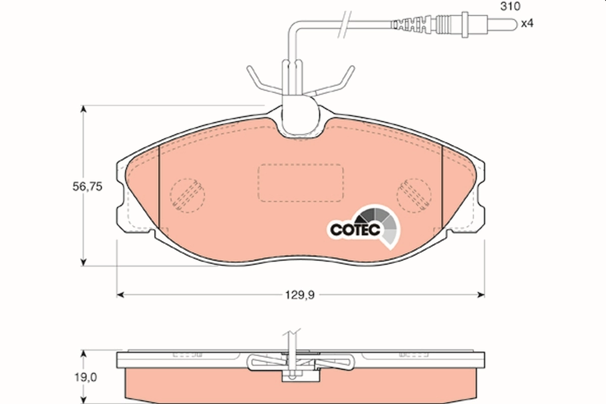 Set placute frana