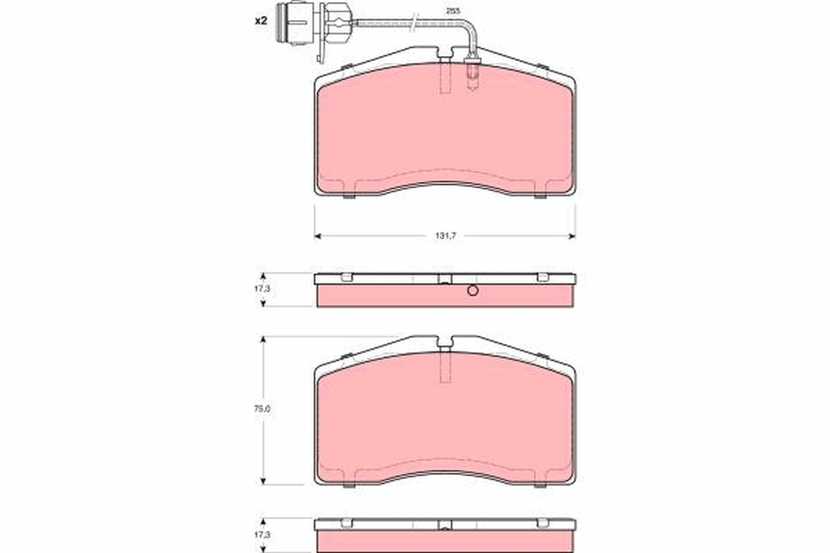 Set placute frana