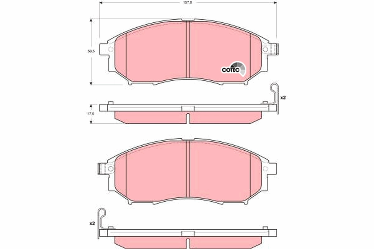 Set placute frana