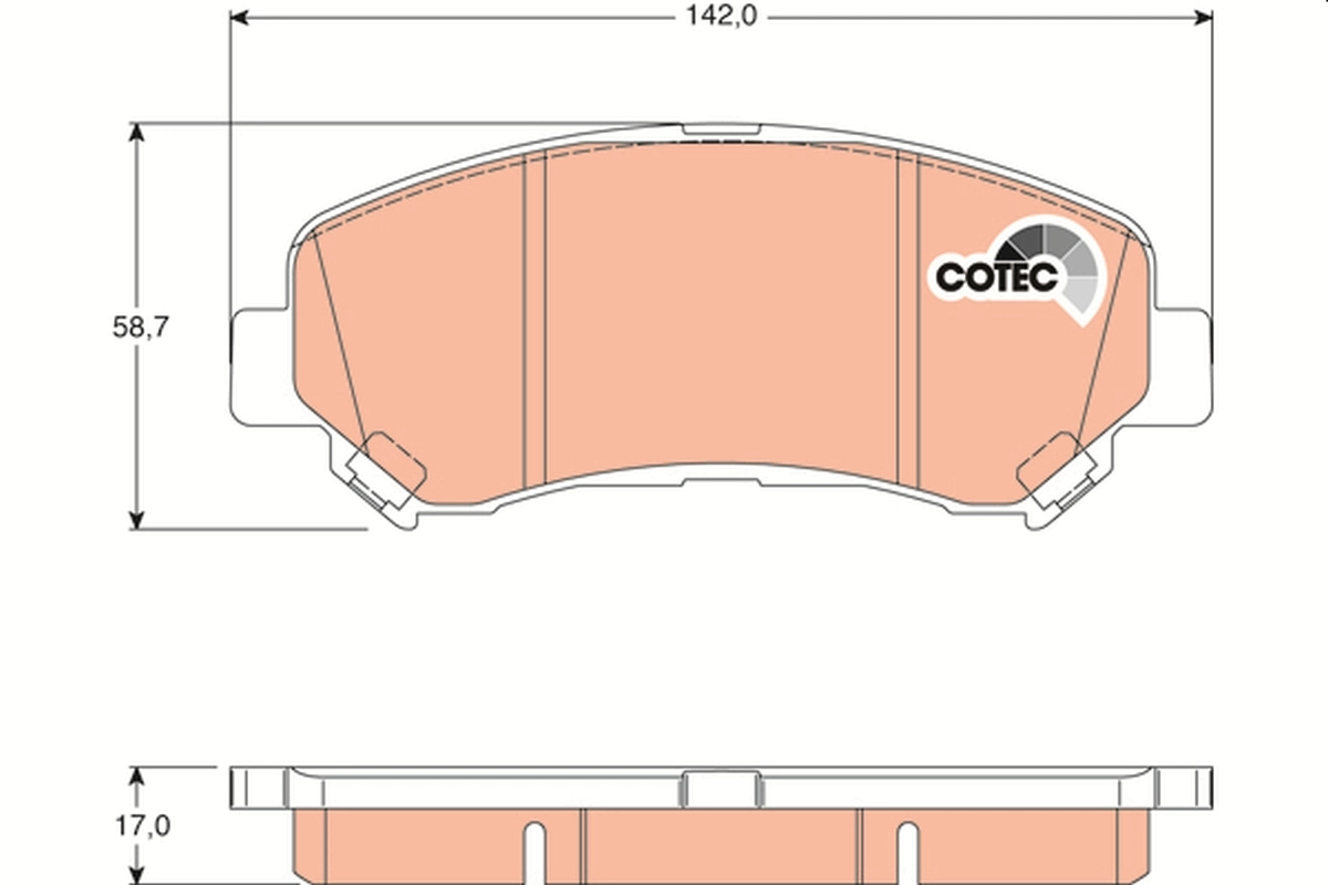 Set placute frana