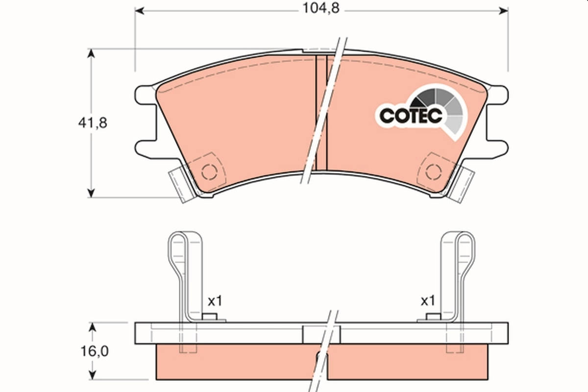 Set placute frana