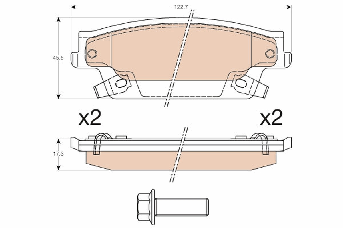 Set placute frana