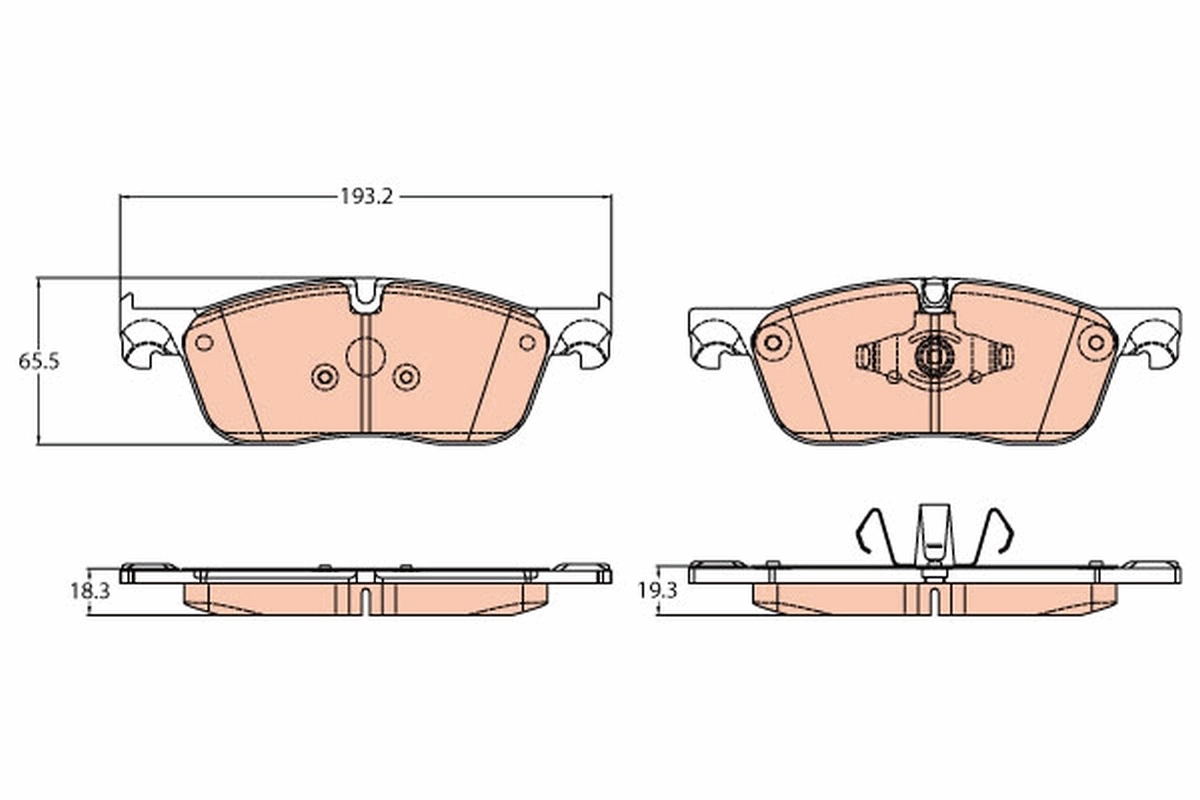 Set placute frana