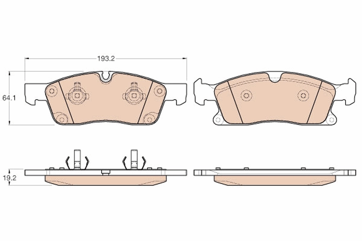 Set placute frana