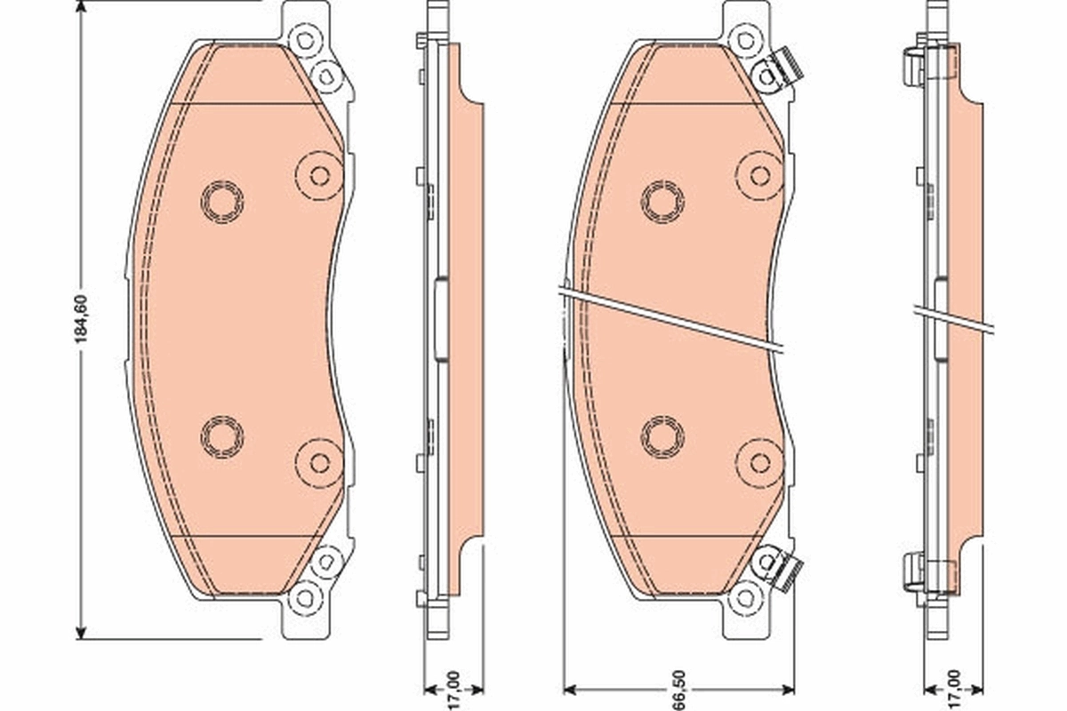 Set placute frana