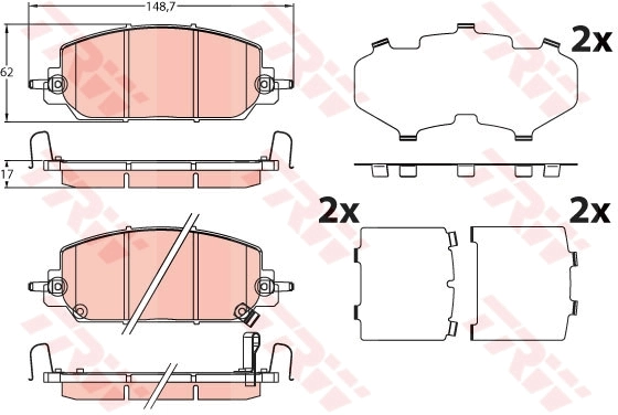 Set placute frana