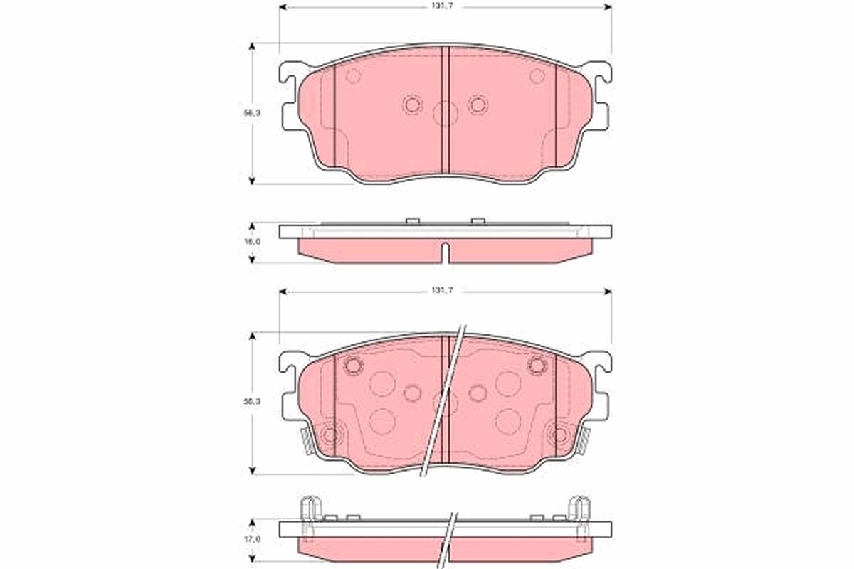 Set placute frana
