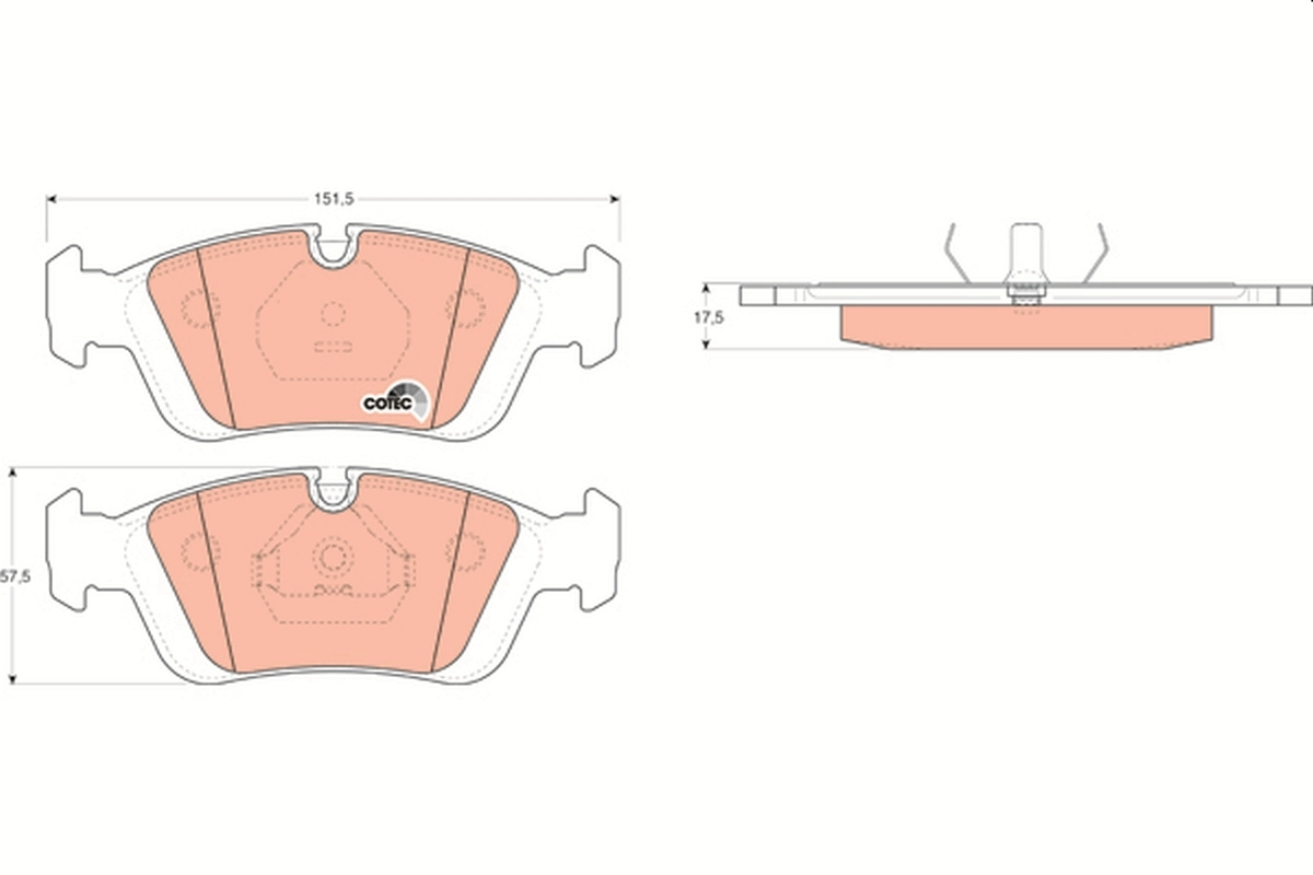 Set placute frana