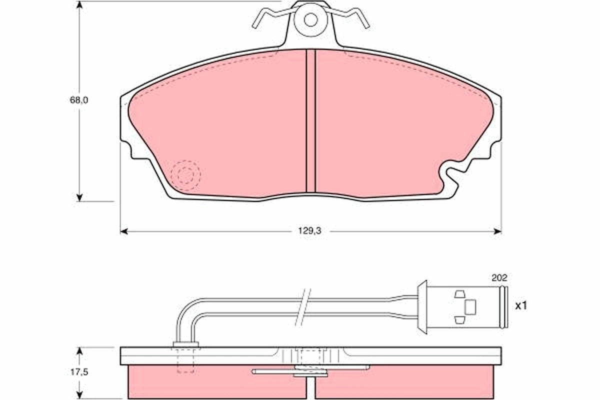 Set placute frana