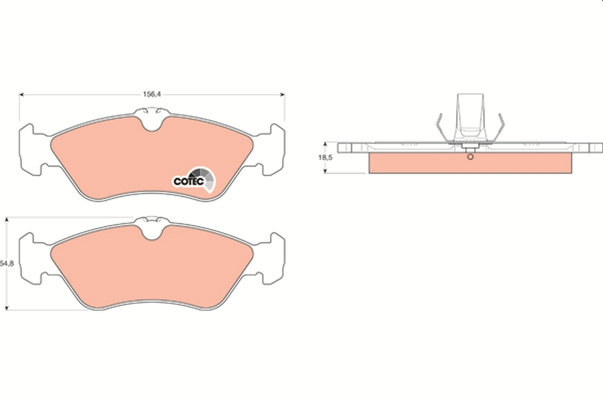 Set placute frana