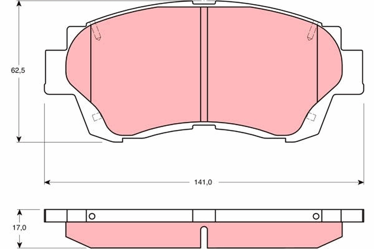Set placute frana