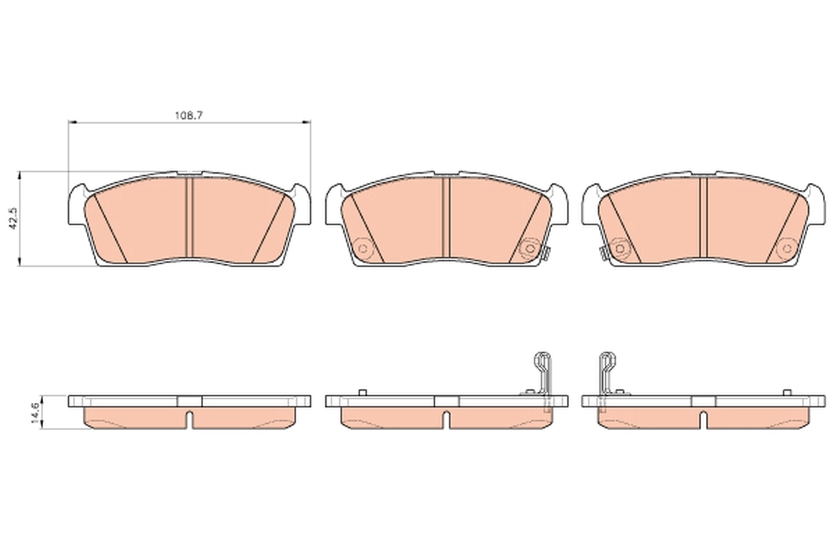 Set placute frana