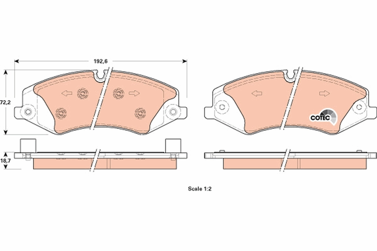 Set placute frana