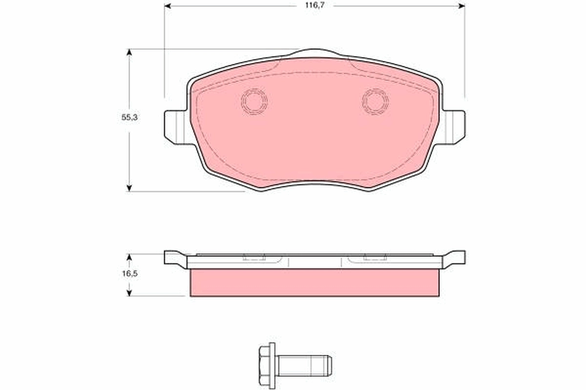 Set placute frana
