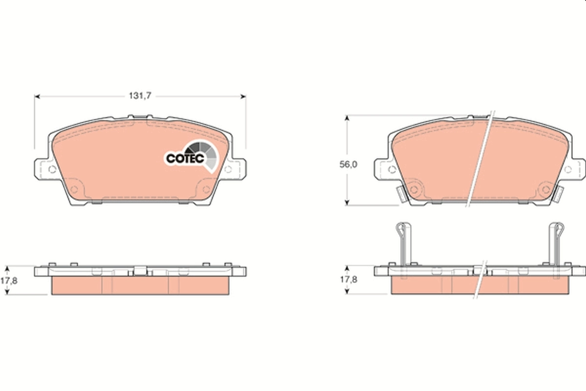 Set placute frana