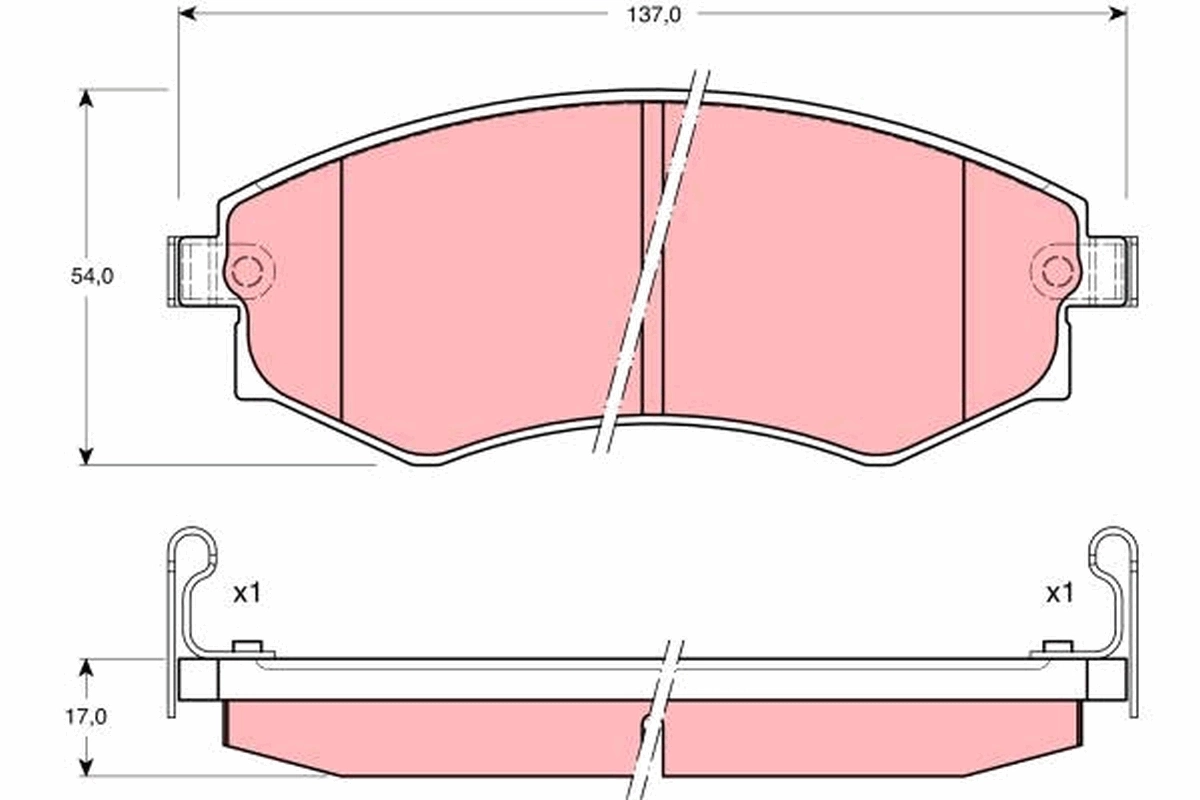 Set placute frana