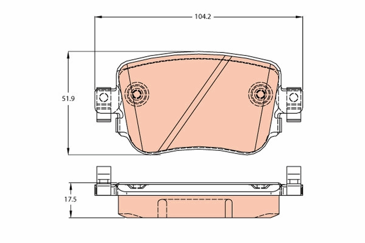 Set placute frana
