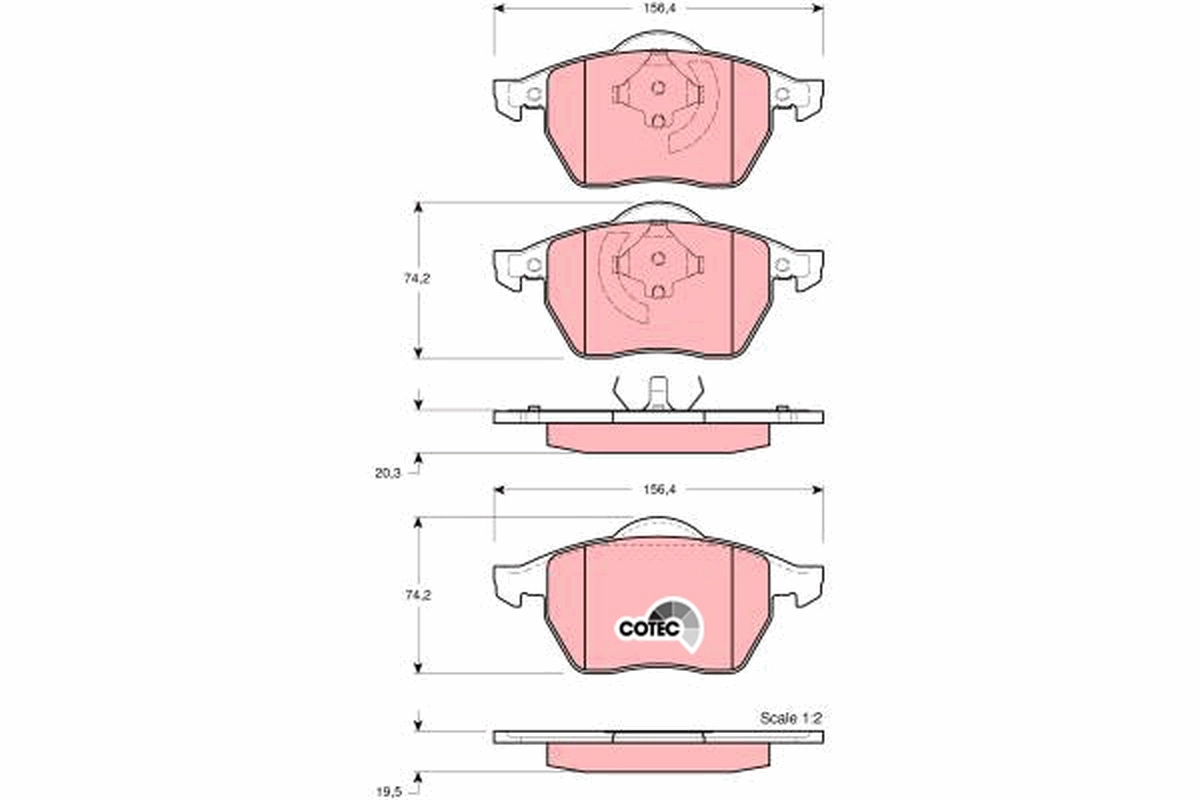 Set placute frana