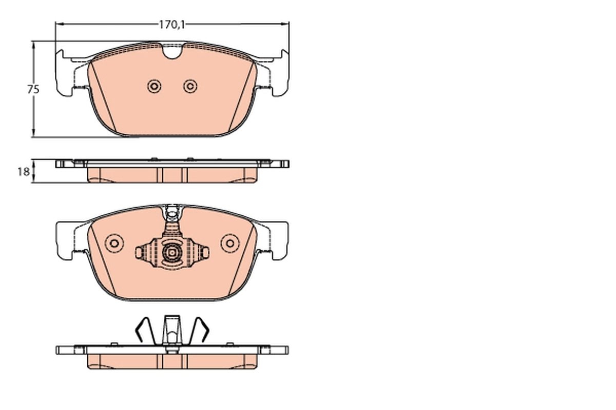Set placute frana