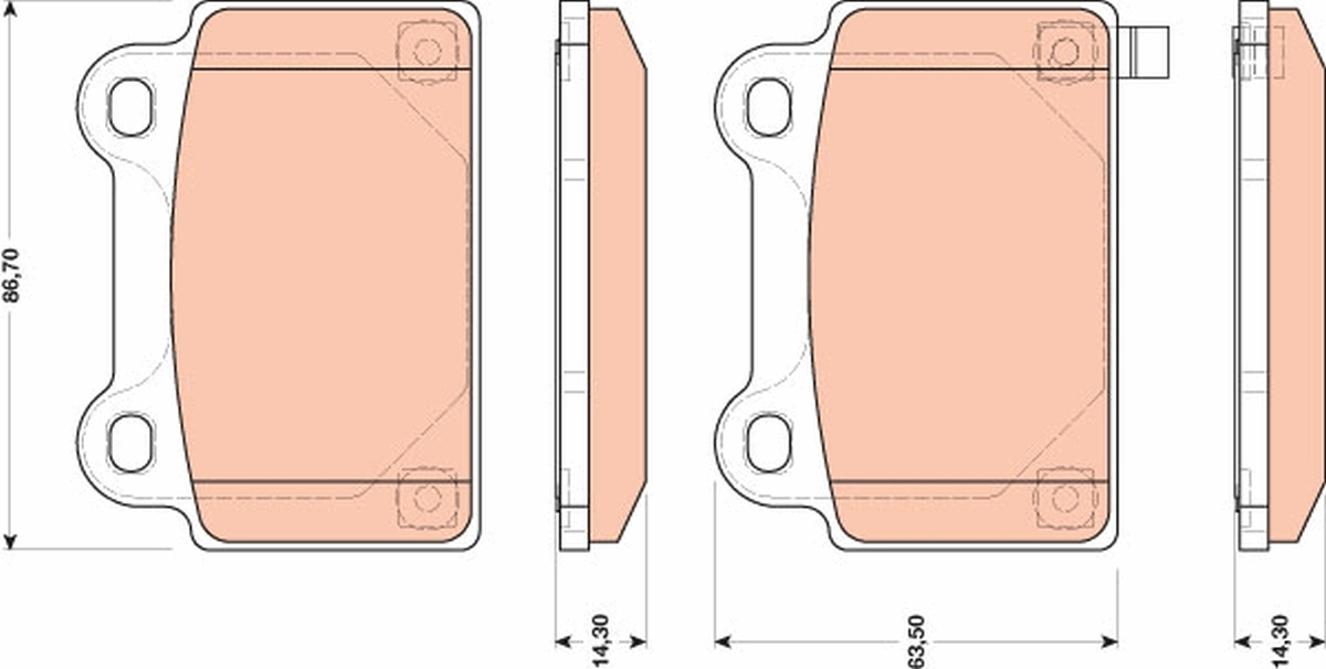 Set placute frana
