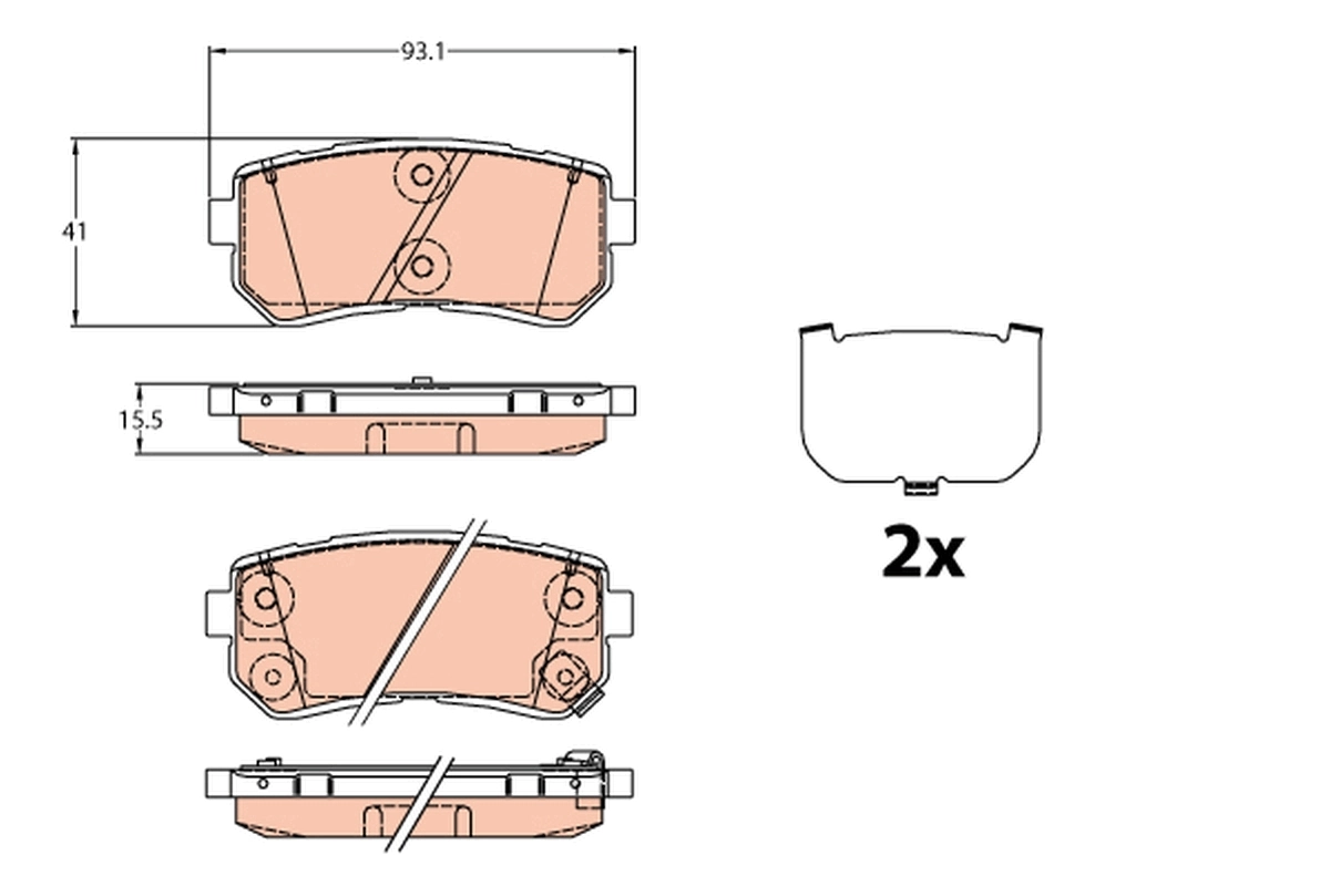 Set placute frana