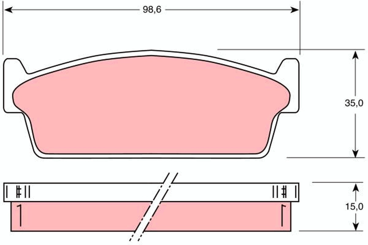 Set placute frana