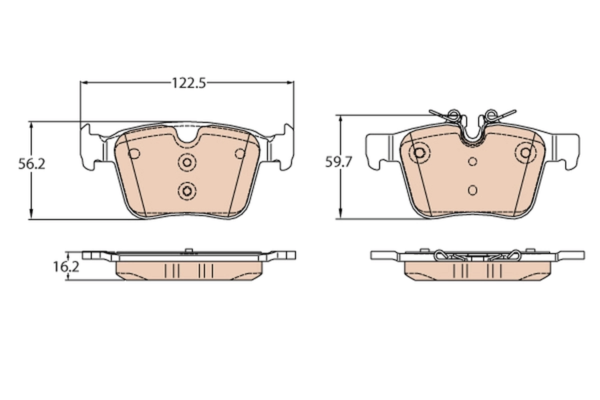Set placute frana